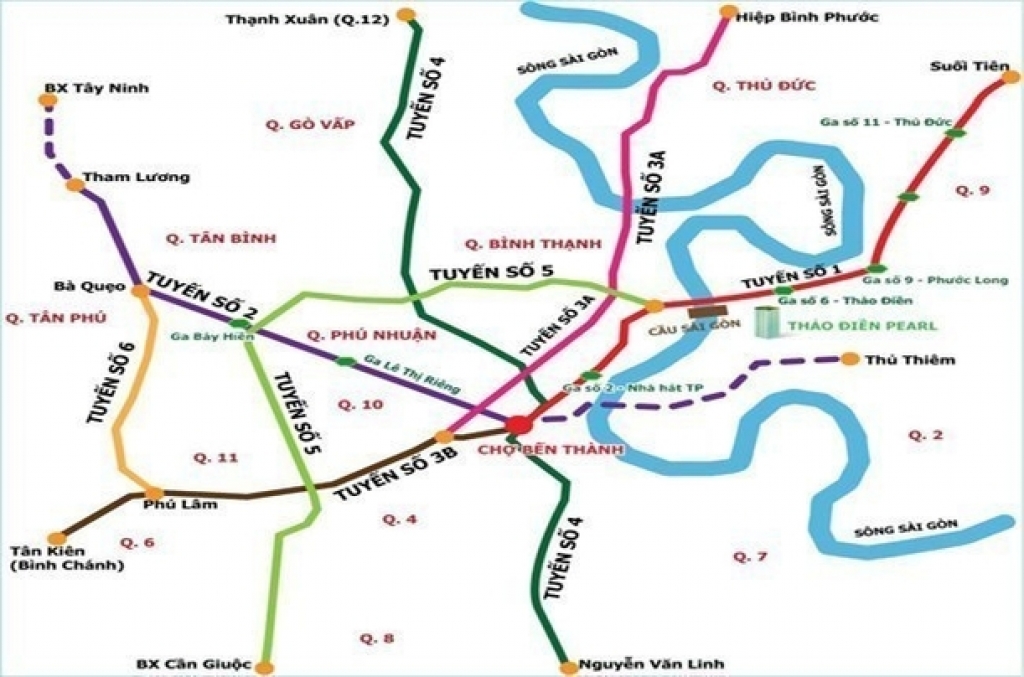 hình ảnh tuyến Metro số 2
