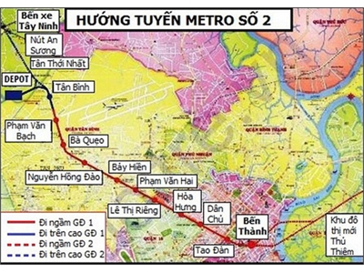 Tình hình triển khai thi công cũng như vốn đầu tư tuyến Metro Bến Thành - Tham Lương hiện nay
