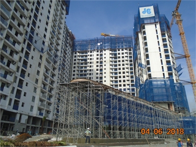 Tiến độ xây dựng căn hộ Jamila Khang Điền Quận 9 Tháng 6 Năm 2018